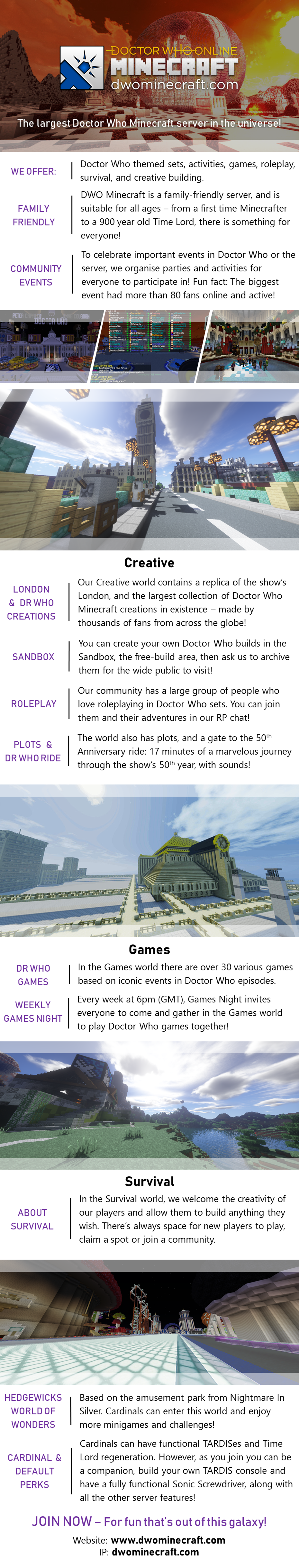 DWO - Doctor Who Minecraft Server Minecraft Server