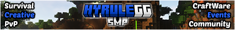 HyruleGamingGroup Public SMP » 1.20.4 | Survival | Creative | Rotating Worlds | PvP | Hub | CraftWare | Simple Voice Chat | Custom Items | Discord Community