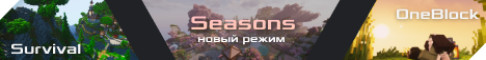 PlayStrix OneBlock |  Seasons server Minecraft