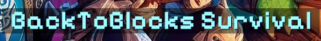 BackToBlocks Semi Vanilla Survival With QoL